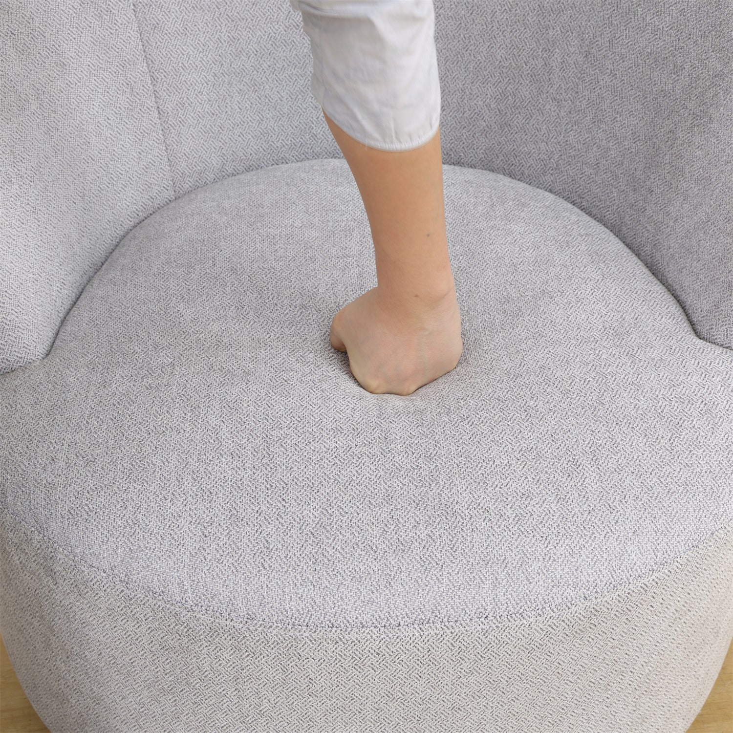 Premium Sofa Stool With Sackcloth