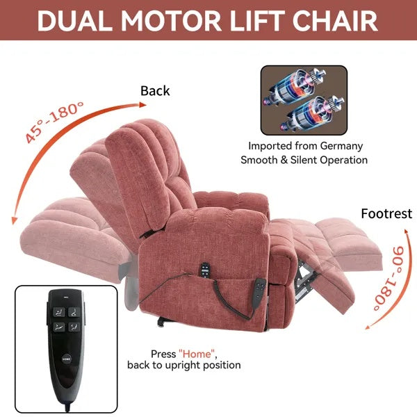Dual Motor Recliner With Remote