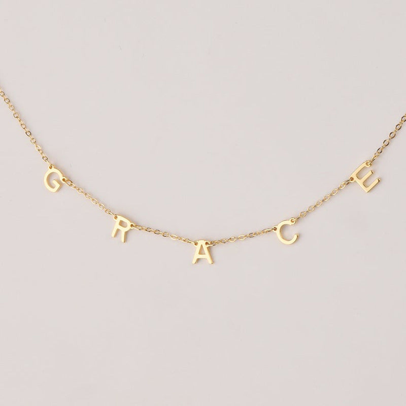 Custom Cute Multi Letter Name Necklace
