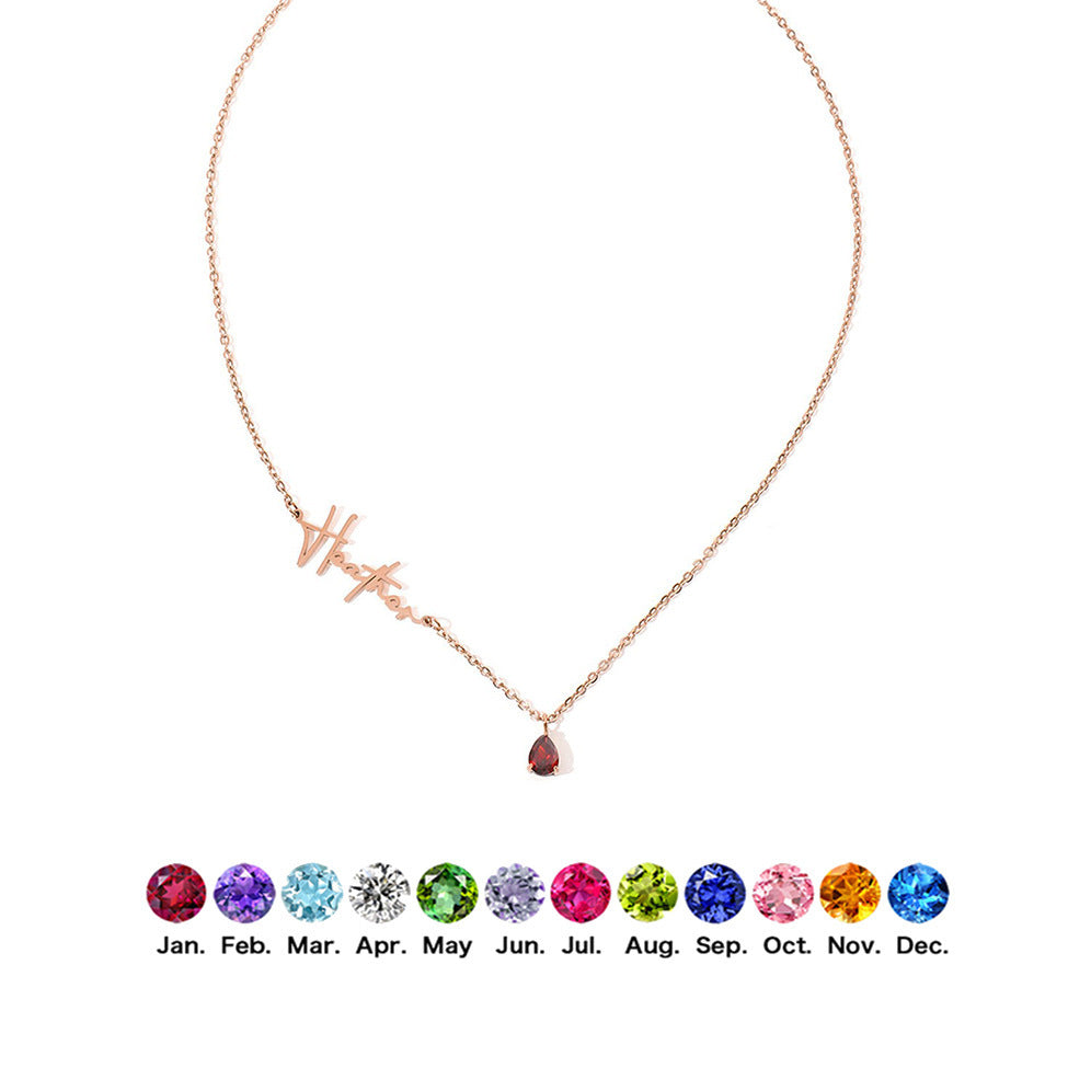 Stainless Steel Custom Name Necklace DIY Personalized