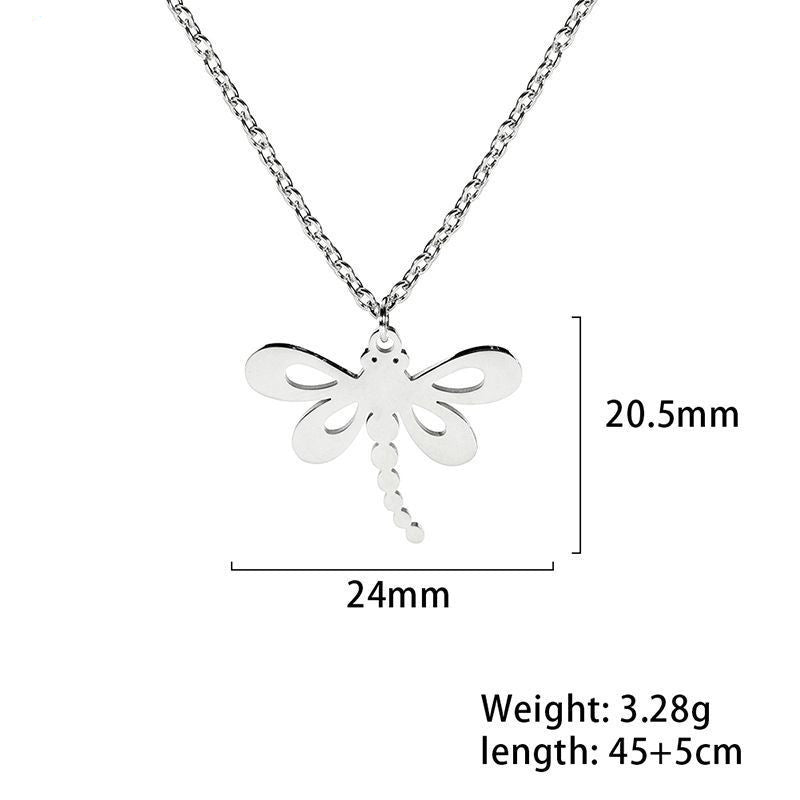 Creative Simple Ladies Animal Dragonfly Necklace