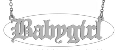 Custom Stainless Steel Name Necklace European And American 18K Personality English Letter Female Clavicle Chain