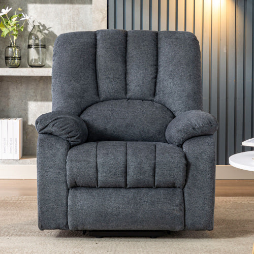 Fabric Recliner With USB & Heat