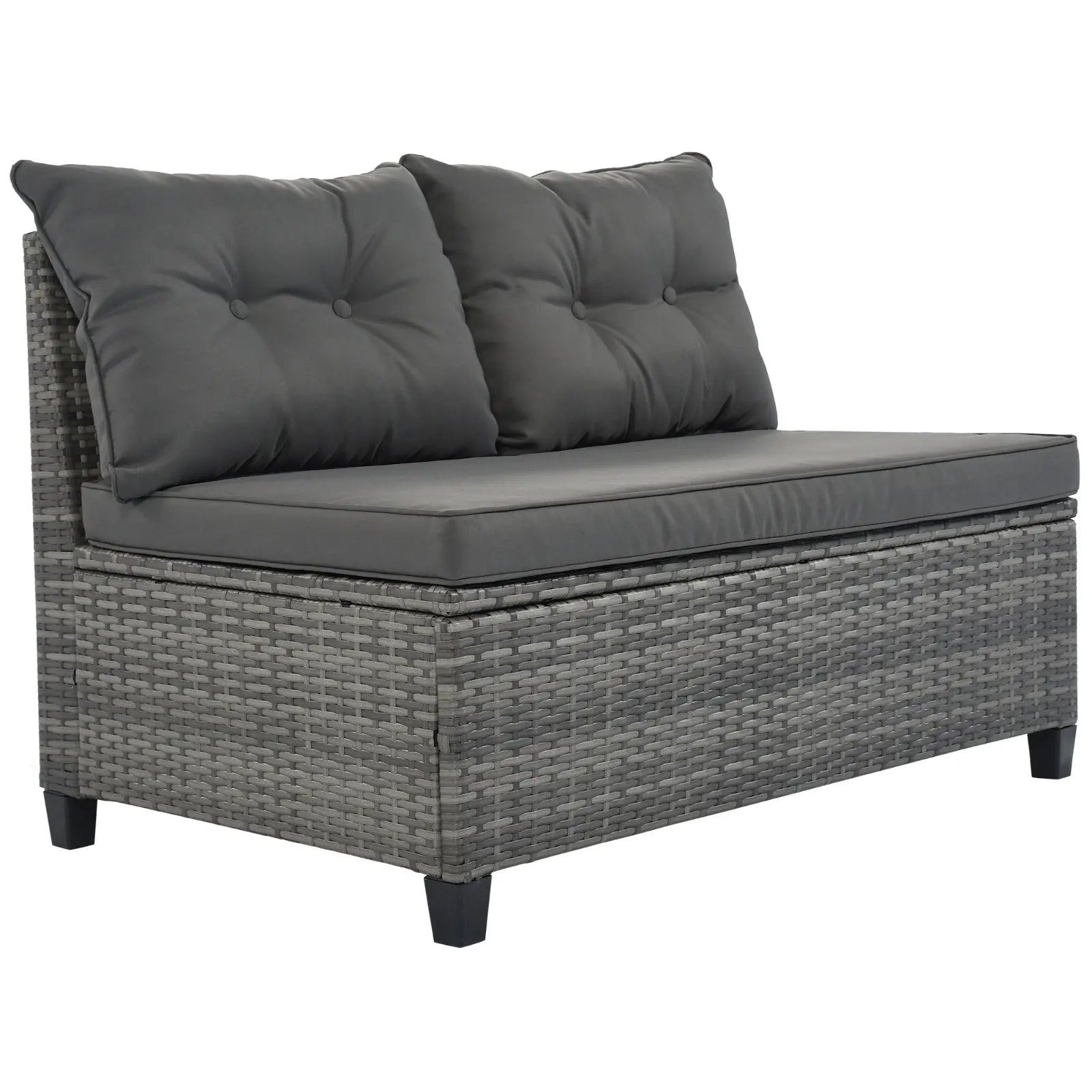 Half-Moon Outdoor Wicker Sofa Set