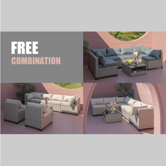 Outdoor 7-Piece Sofa Set Comfort