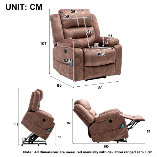 Power Lift Recliner With Massage