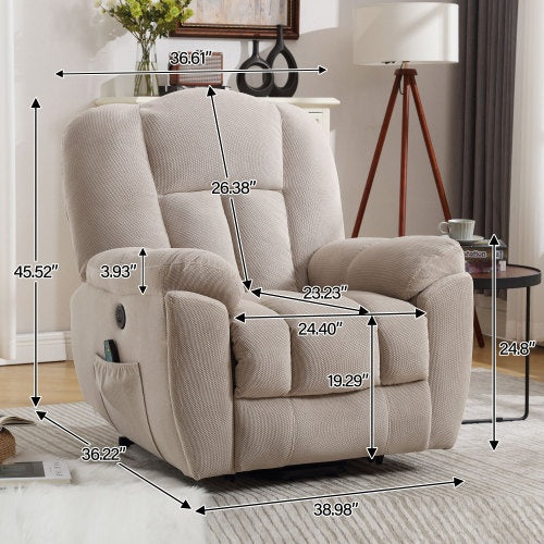 Lift Recliner With Heat & Pockets