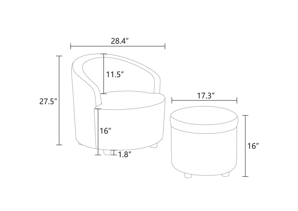 Premium Sofa Stool With Sackcloth