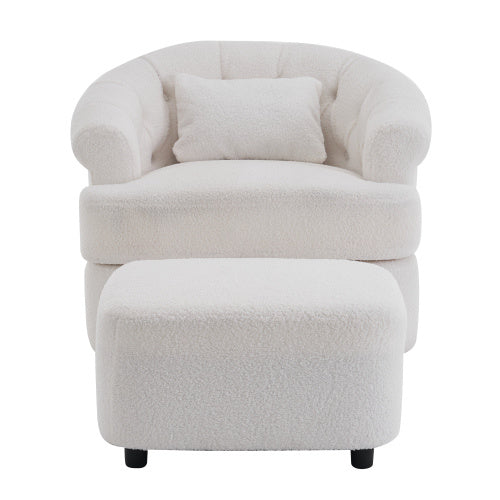 Luxury Swivel Chair With Ottoman