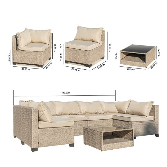 Outdoor 7-Piece Sofa Set Comfort