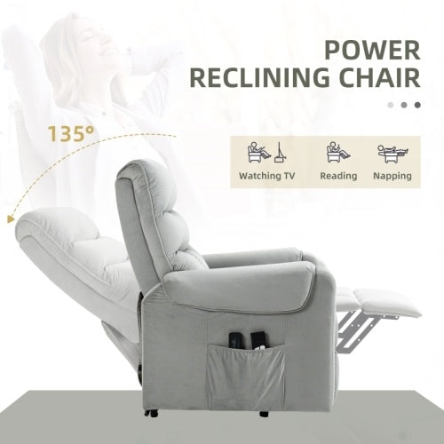 HOMCOM Recliner With Massage