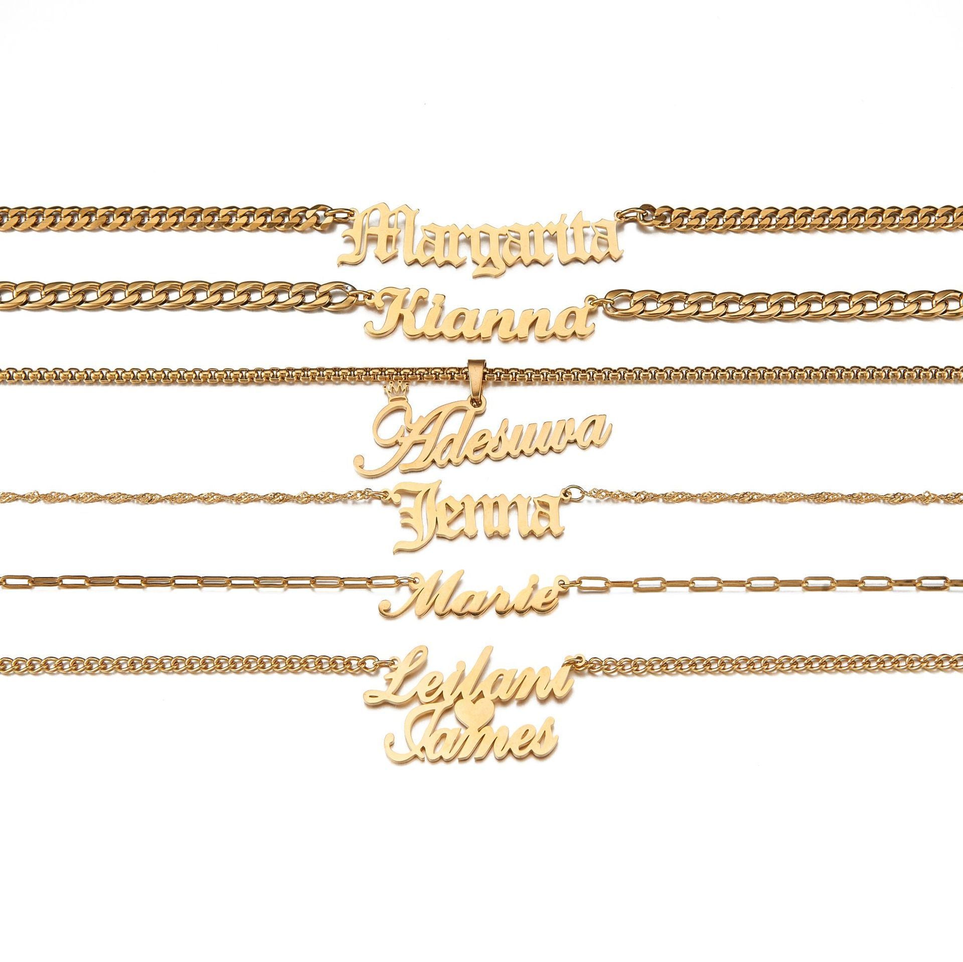 Personalized Custom Letter Necklace Custom Name Zircon