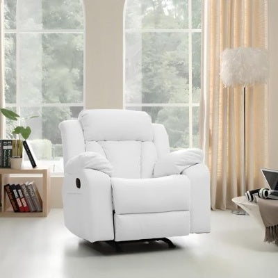 Elegant White Comfort Recliner